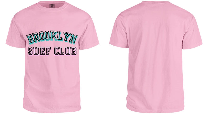 Brooklyn Surf Club Pigment Dyed Tee – Sun-washed Pink