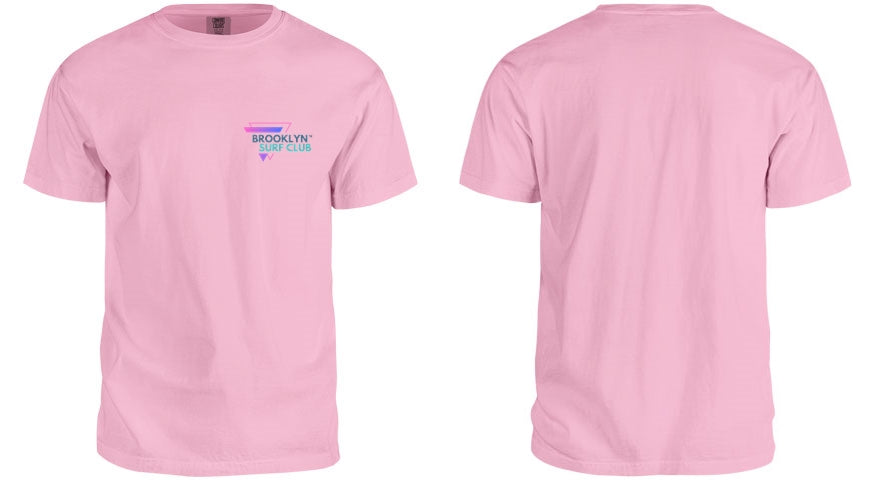 Brooklyn Surf Club Tee – Pastel Pink sun-wash