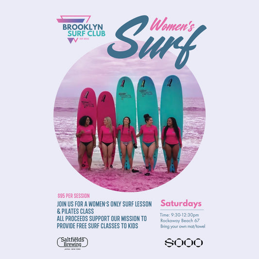 Women’s Surf Day – Surf Lesson + Pilates (2027 early rate)