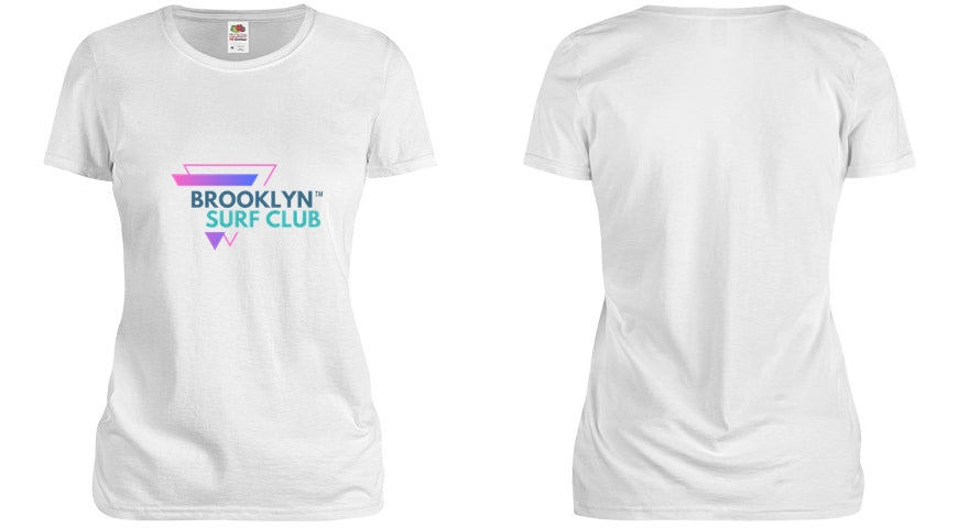 Brooklyn Surf Club Tee – White (Women’s Fit)